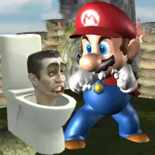 Super Spy Mario VS Skibidi Toilet